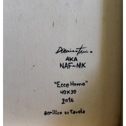 NAF MK - ECCE HOMO - ORIGINAL ON WOOD