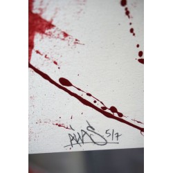 Alias  - Dissident - Stencil on paper - RED version